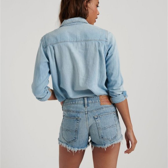 NWT Lucky Brand Cut Off Denim Short In Reyes - Picture 4 of 10
